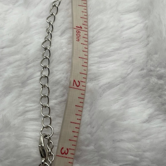 Medallion Pendant Long Silver Tone Necklace - Picture 12 of 12